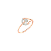 18K Gold & Diamond Ring For Women KLR-48